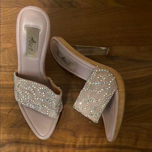 Vintage (2003) Alfies Swarovski Light Pink Heels. - Picture 4 of 11